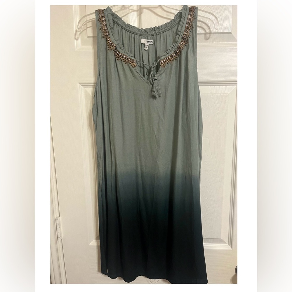 Ladies Sage Green sleeveless dress